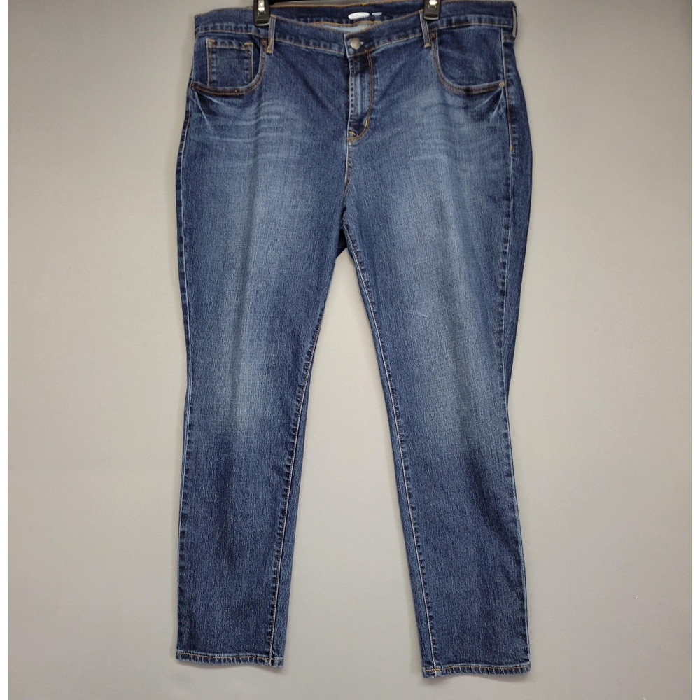 Old Navy Jeans Womens 20 Blue Original Skinny Stretch Denim Classic Five Pocket